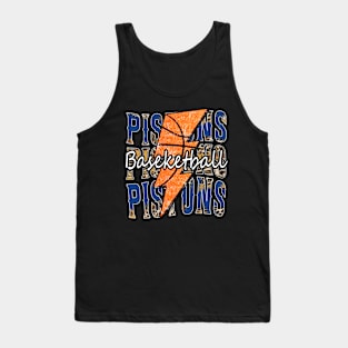 Graphic Basketball Pistons Proud Name Vintage Tank Top